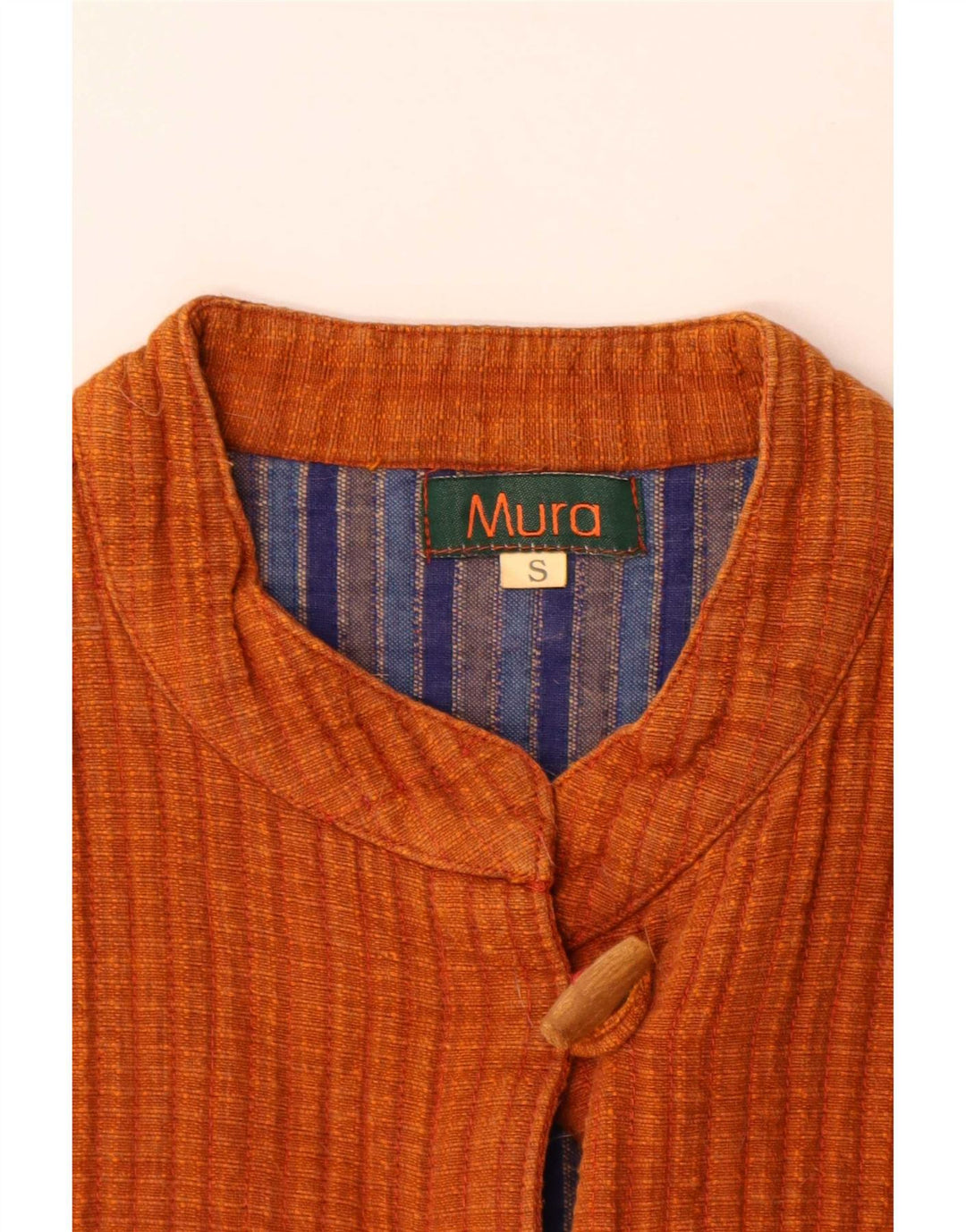 Jaqueta Bomber Vintage Feminina UK 10 Pequena Laranja