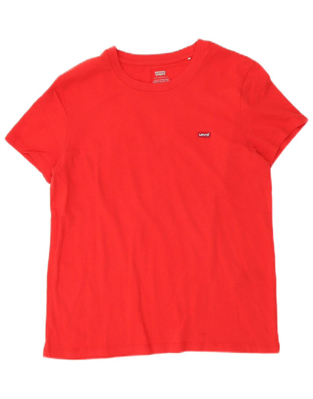 Camiseta Feminina Levi's Top Pequeno Algodão Vermelho