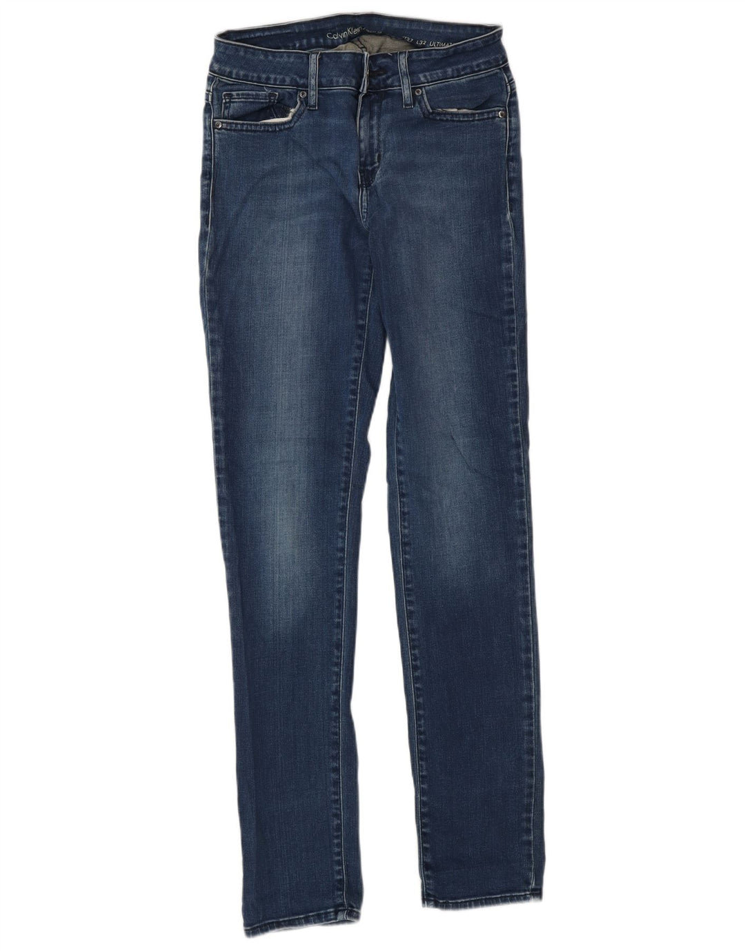 Calça jeans feminina Calvin Klein Ultimate Skinny W27 L32 azul algodão