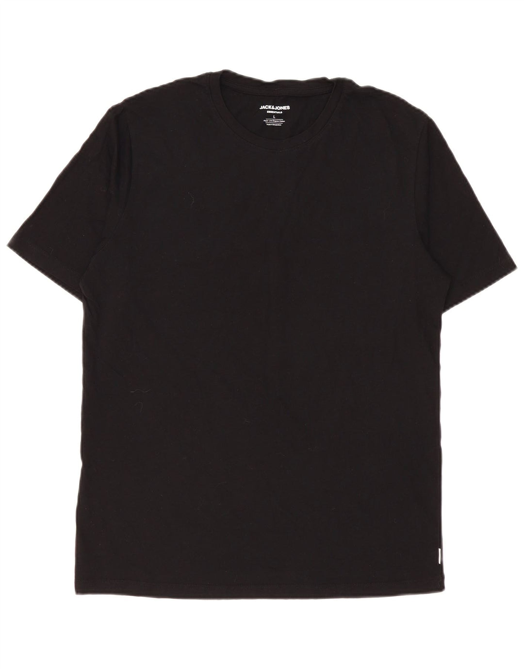 Camiseta masculina Jack & Jones grande algodão preto