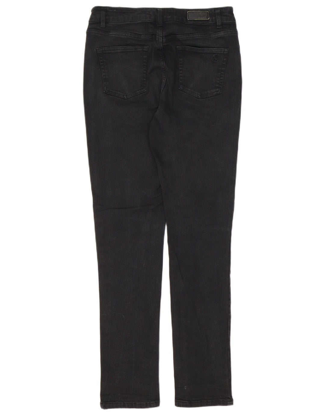 JOULES Calça jeans feminina slim UK 10 pequena W30 L30 algodão preto