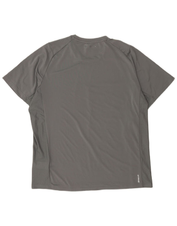 Camiseta Adidas Masculina Climacool Top XL Cinza Poliéster