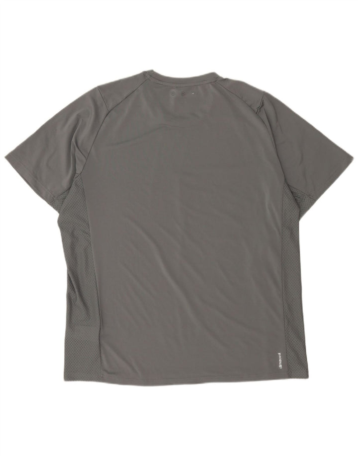 Camiseta Adidas Masculina Climacool Top XL Cinza Poliéster