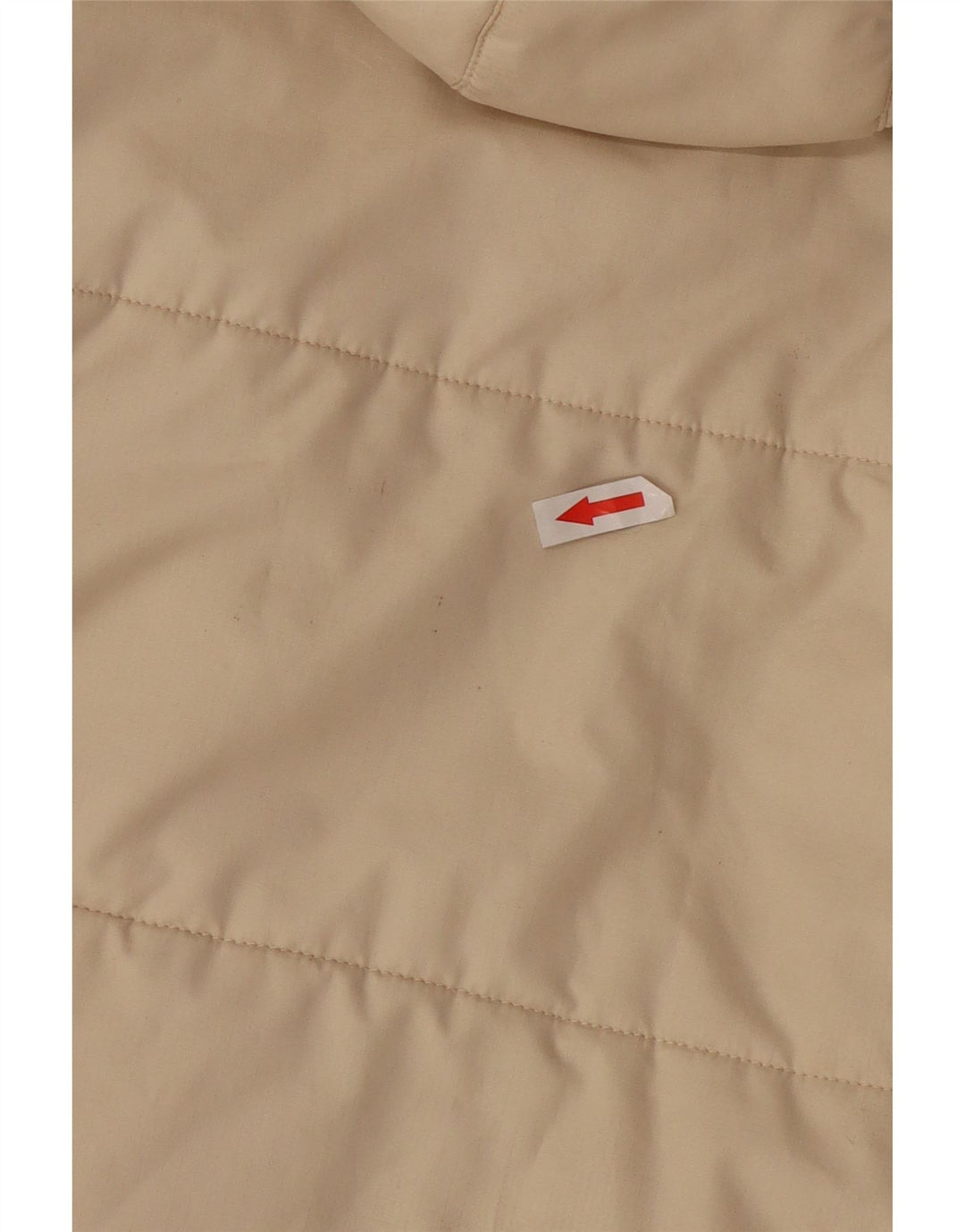 Casaco acolchoado com capuz feminino Jack Wolfskin Reino Unido 12/14 Médio Off White