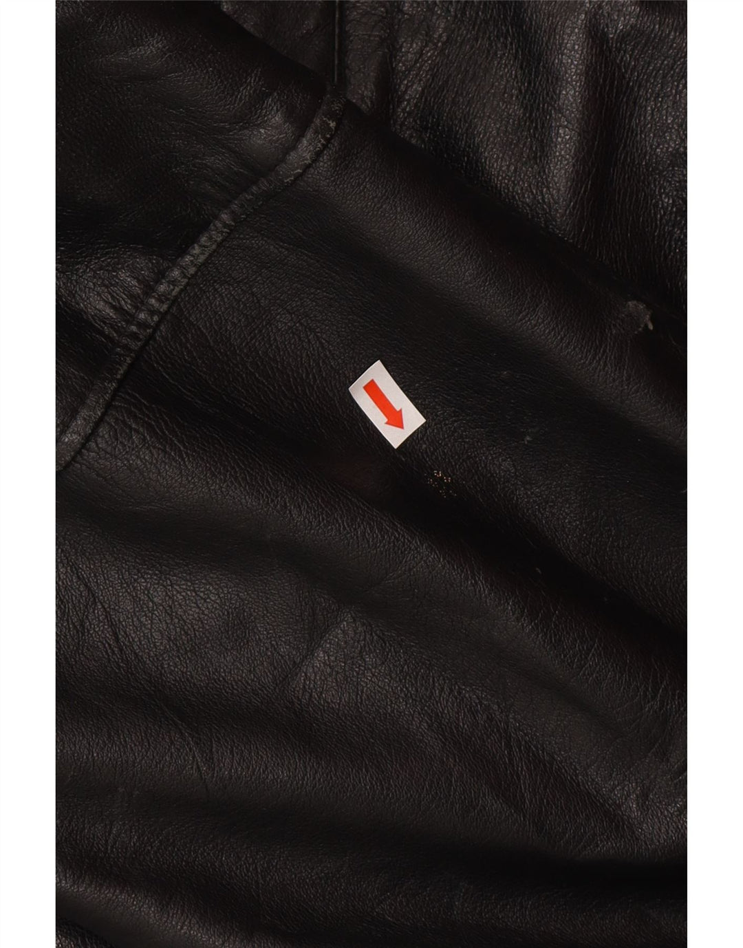 Jaqueta de couro masculina vintage IT 50 grande preta