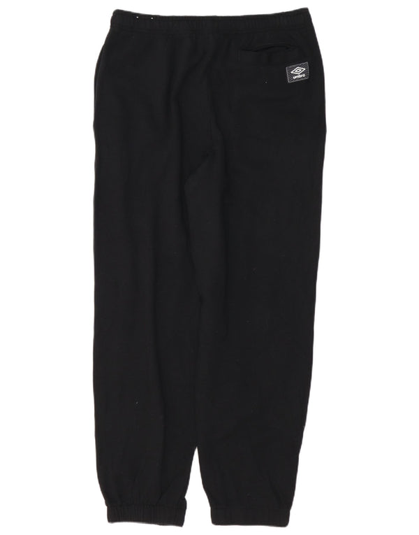Umbro Calça de treino masculina Joggers médio algodão preto