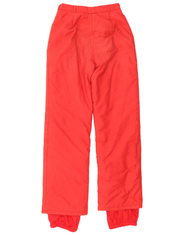 Calças de esqui femininas Fila UK 8 pequenas algodão vermelho