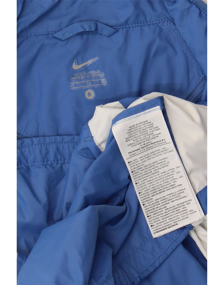 Nike Mens Treino Top Jacket Pequeno Azul Colourblock Nylon