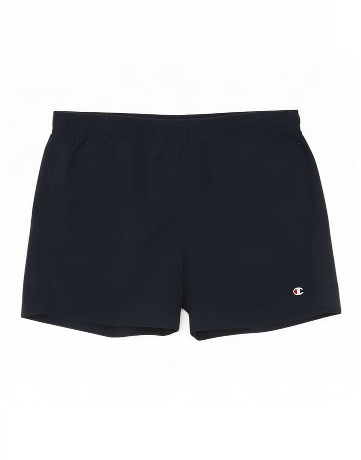 Shorts de natação masculino Champion grande azul marinho poliamida