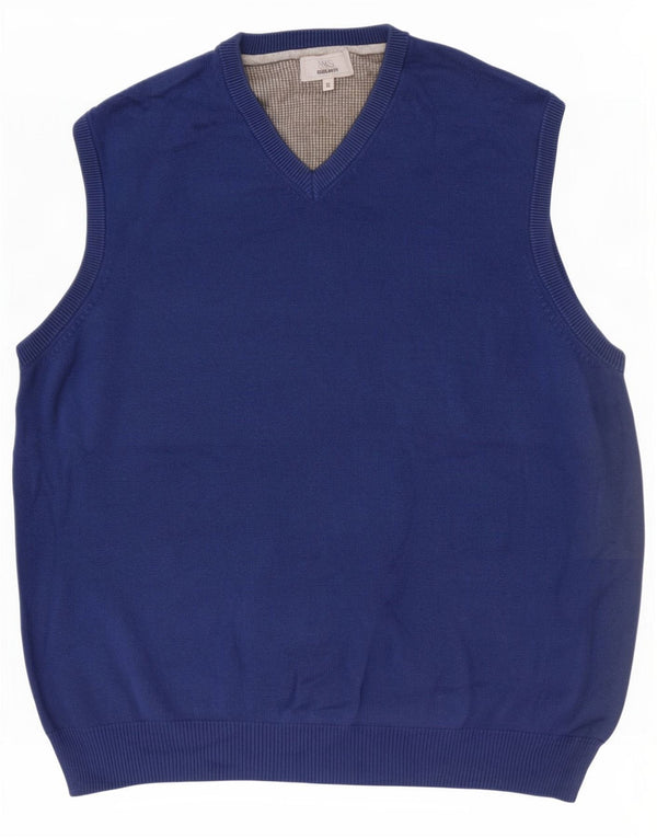 Marks & Spencer Regata masculina de ajuste regular XL algodão azul