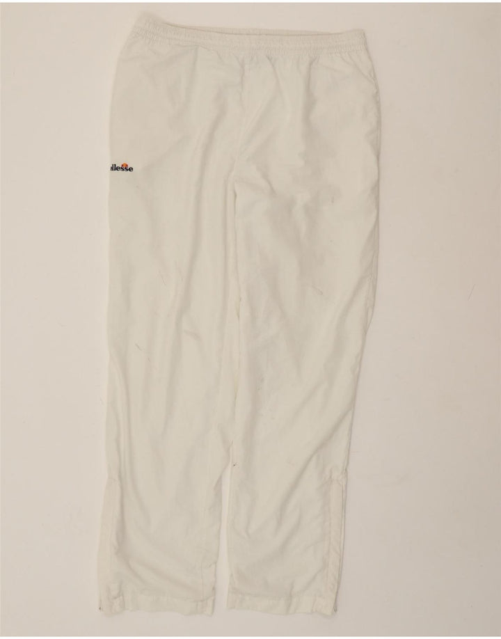 Calça de treino masculina ELLESSE IT 52 XL poliéster branco