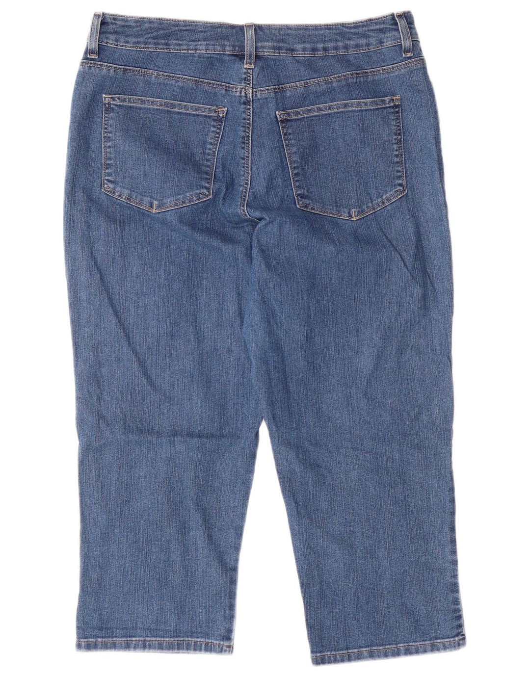 Calça jeans feminina LEE Classic Fit Capri US 16 2XL W34 L22 azul algodão