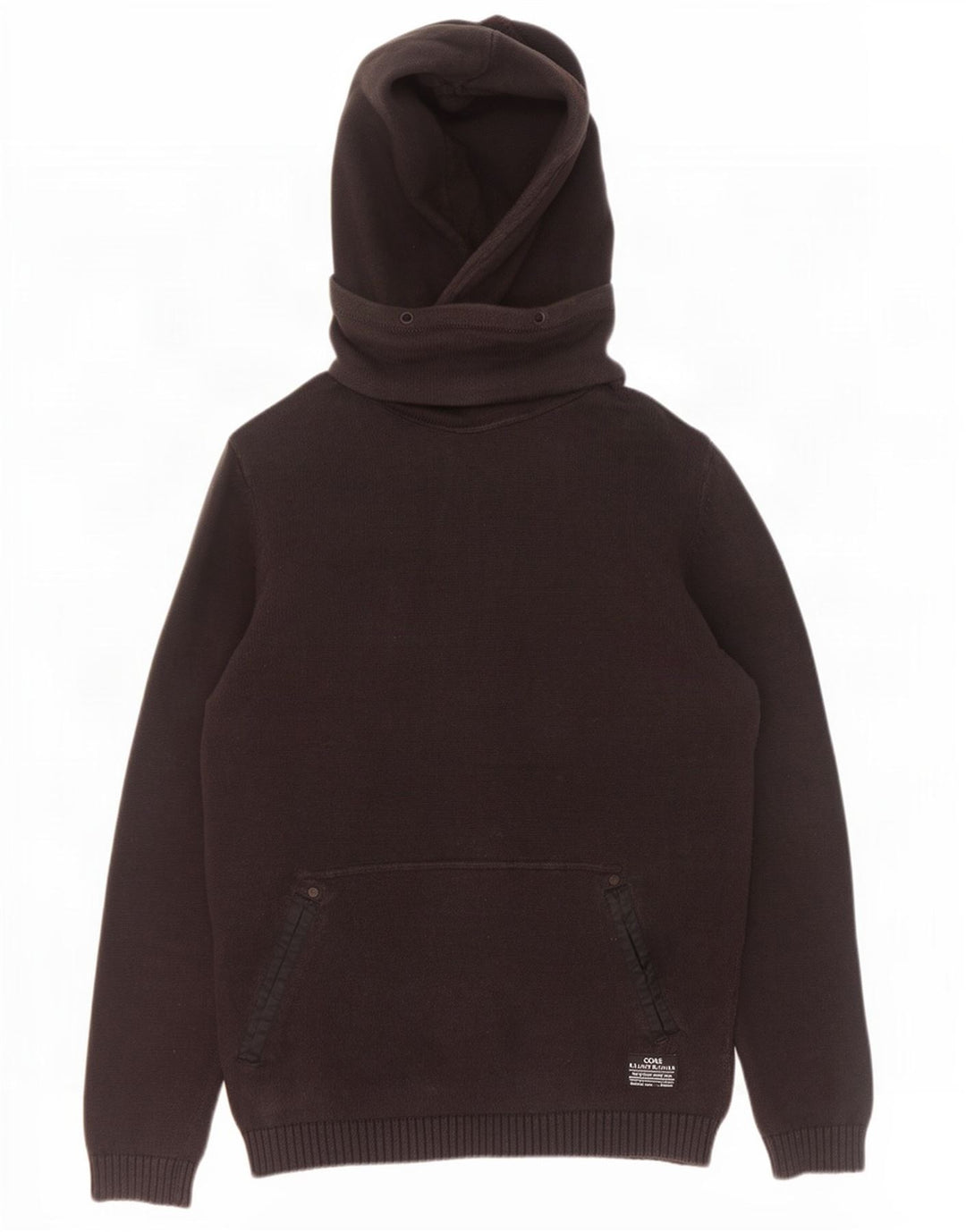 Suéter masculino com capuz Jack & Jones grande algodão preto