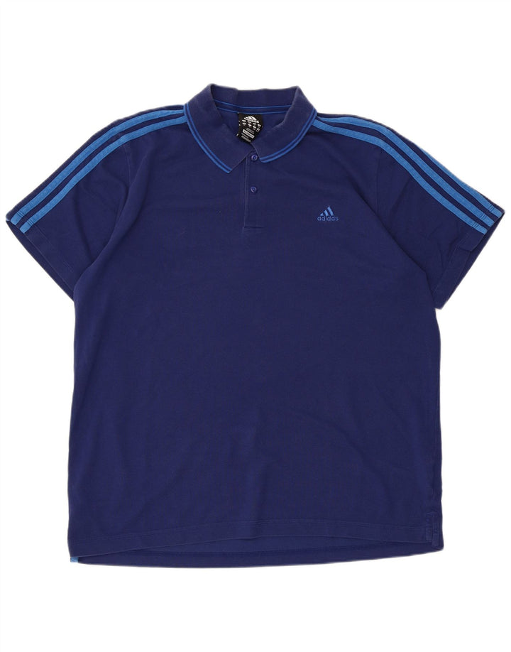 ADIDAS Mens Clima 365 Polo Shirt XL Azul Marinho Algodão