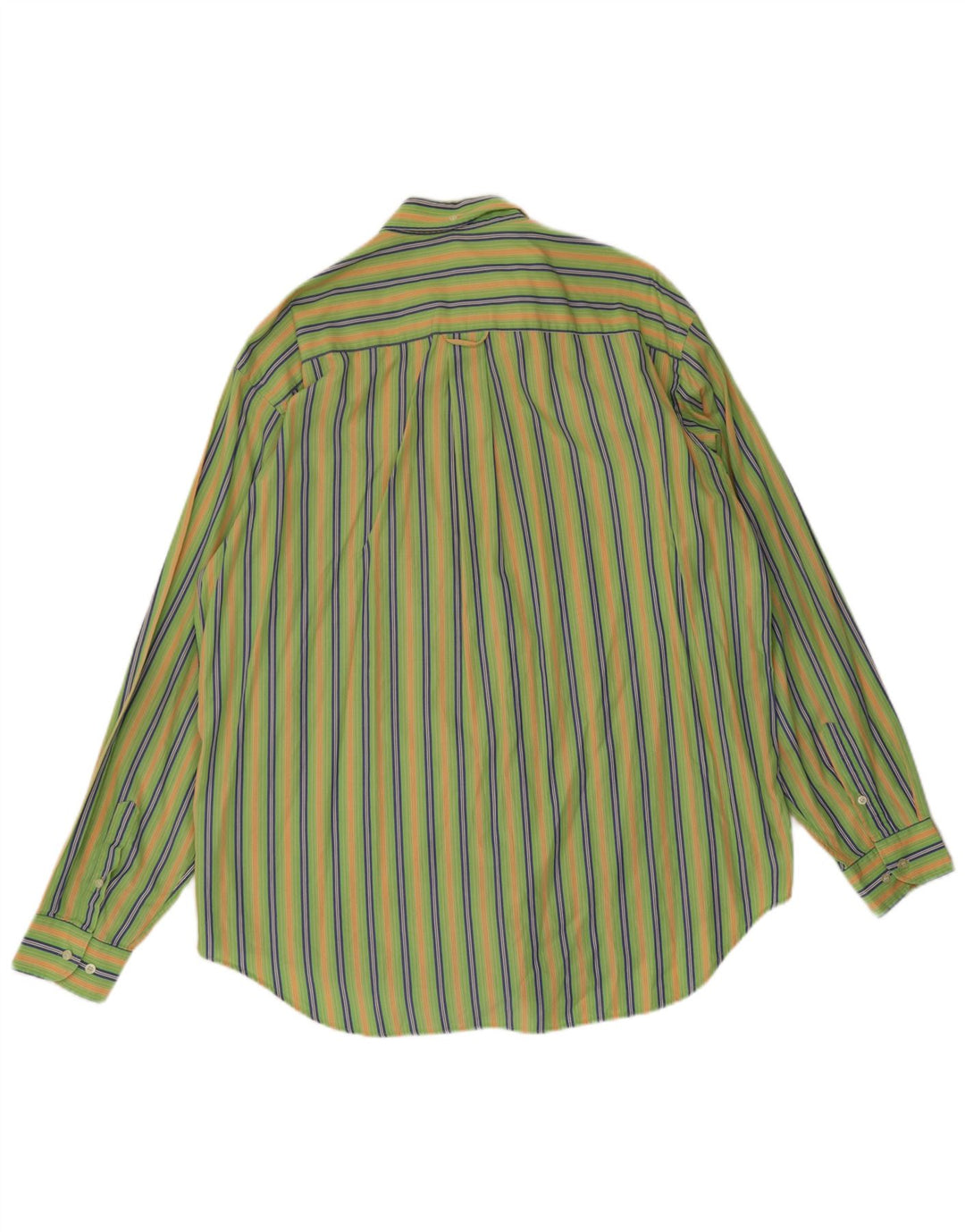 Camisa masculina Lacoste tamanho 44 XL listrada verde