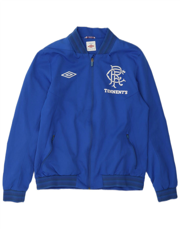 Umbro Mens Rangers Graphic Tracksuit Top Jaqueta Poliéster Azul Médio