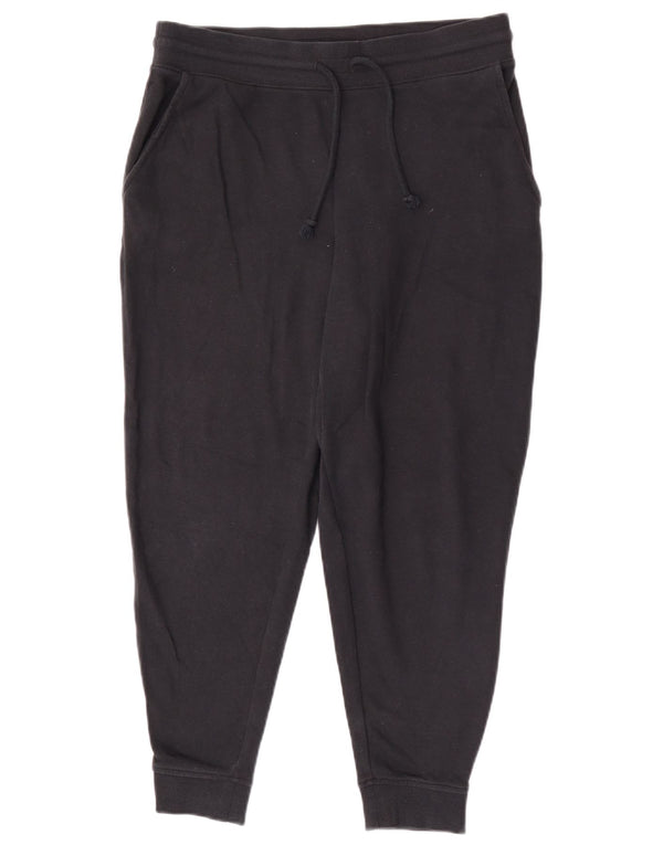Calça de treino feminina Marks & Spencer Joggers Reino Unido 14 grande algodão preto