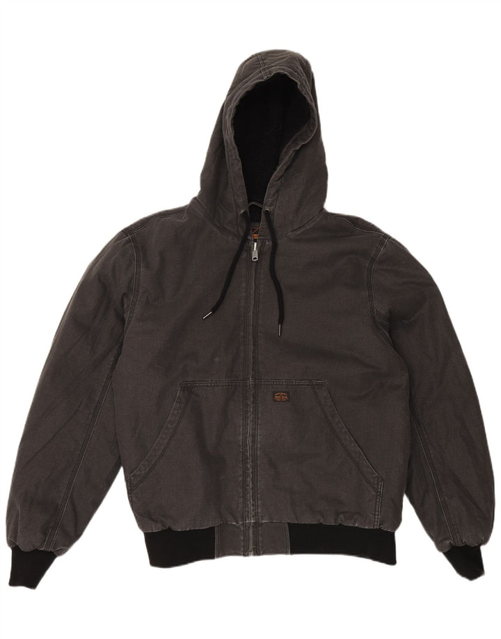 Jaqueta masculina Sherpa com capuz SUPERDRY UK 42 XL algodão cinza