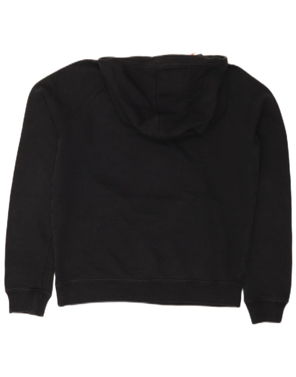Jumper com capuz gráfico feminino NIKE UK 14 médio preto algodão