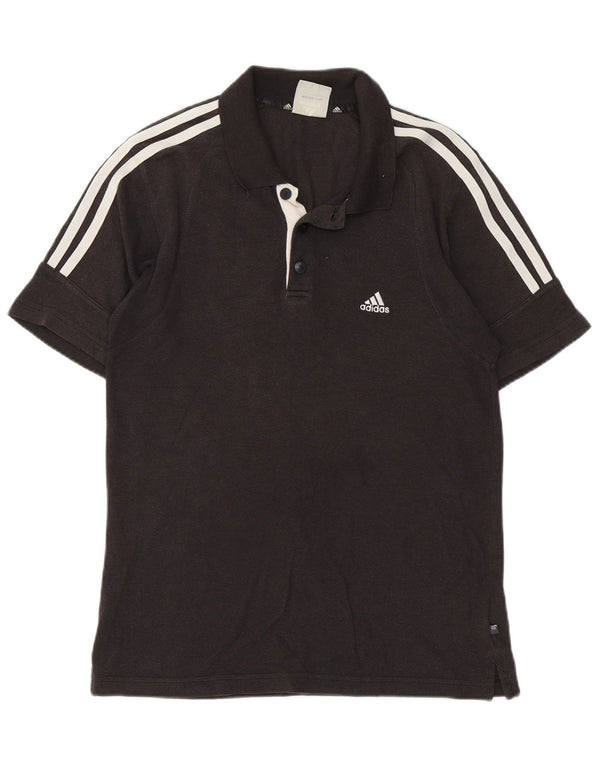 Camisa polo masculina Adidas grande algodão cinza
