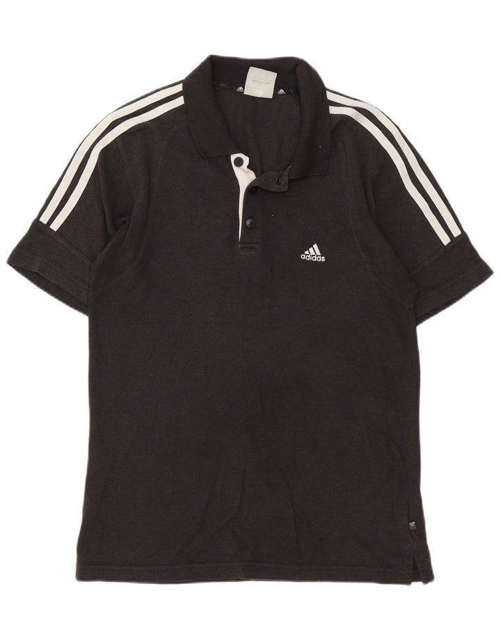 Camisa polo masculina Adidas grande algodão cinza