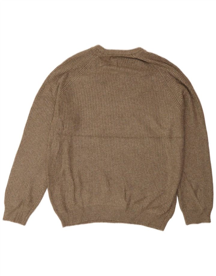 Suéter masculino Marks & Spencer com gola redonda XL marrom poliamida