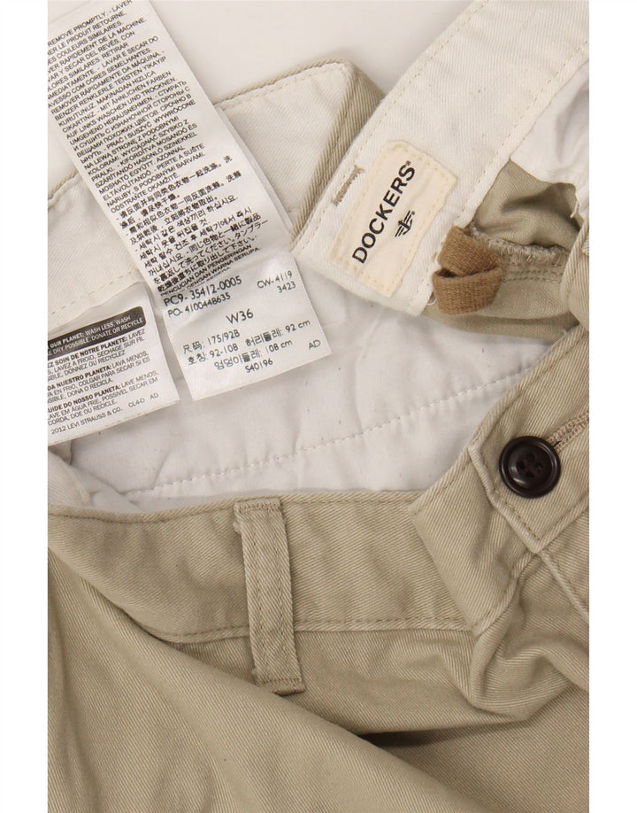 DOCKERS Mens Chino Shorts W36 Grande Algodão Bege