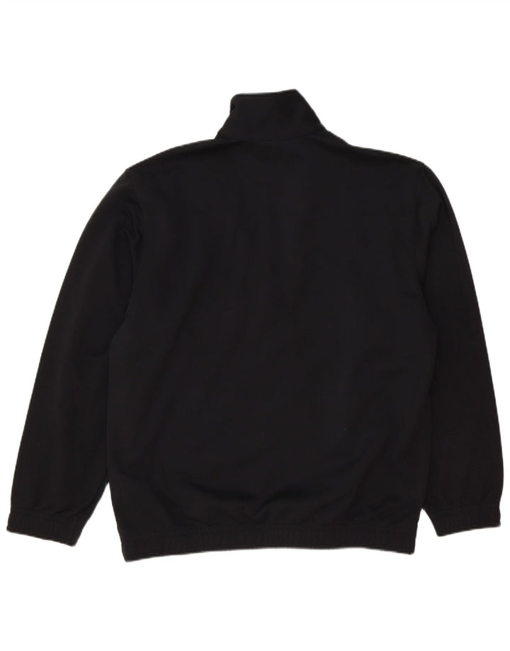 Lotto Mens Zip Neck Pullover Treino Top XL Preto Poliéster Esportes