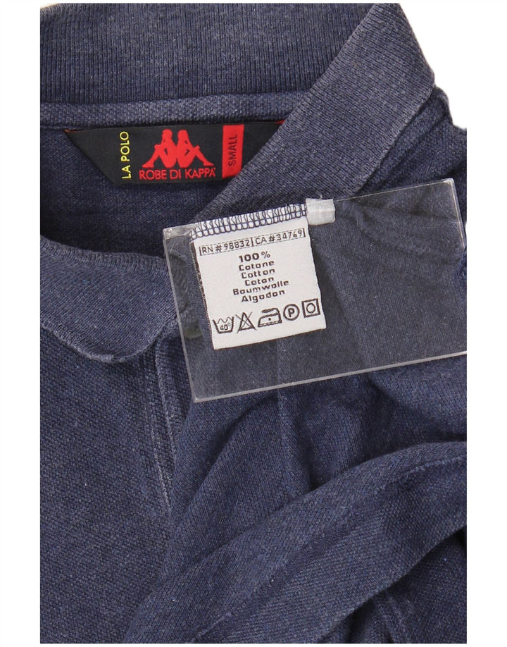 Camisa polo masculina Kappa pequena algodão azul marinho