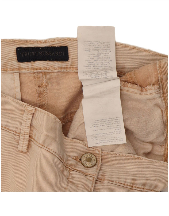 Calça Chino Cônica Feminina TRUSSARDI W32 L28 Algodão Bege