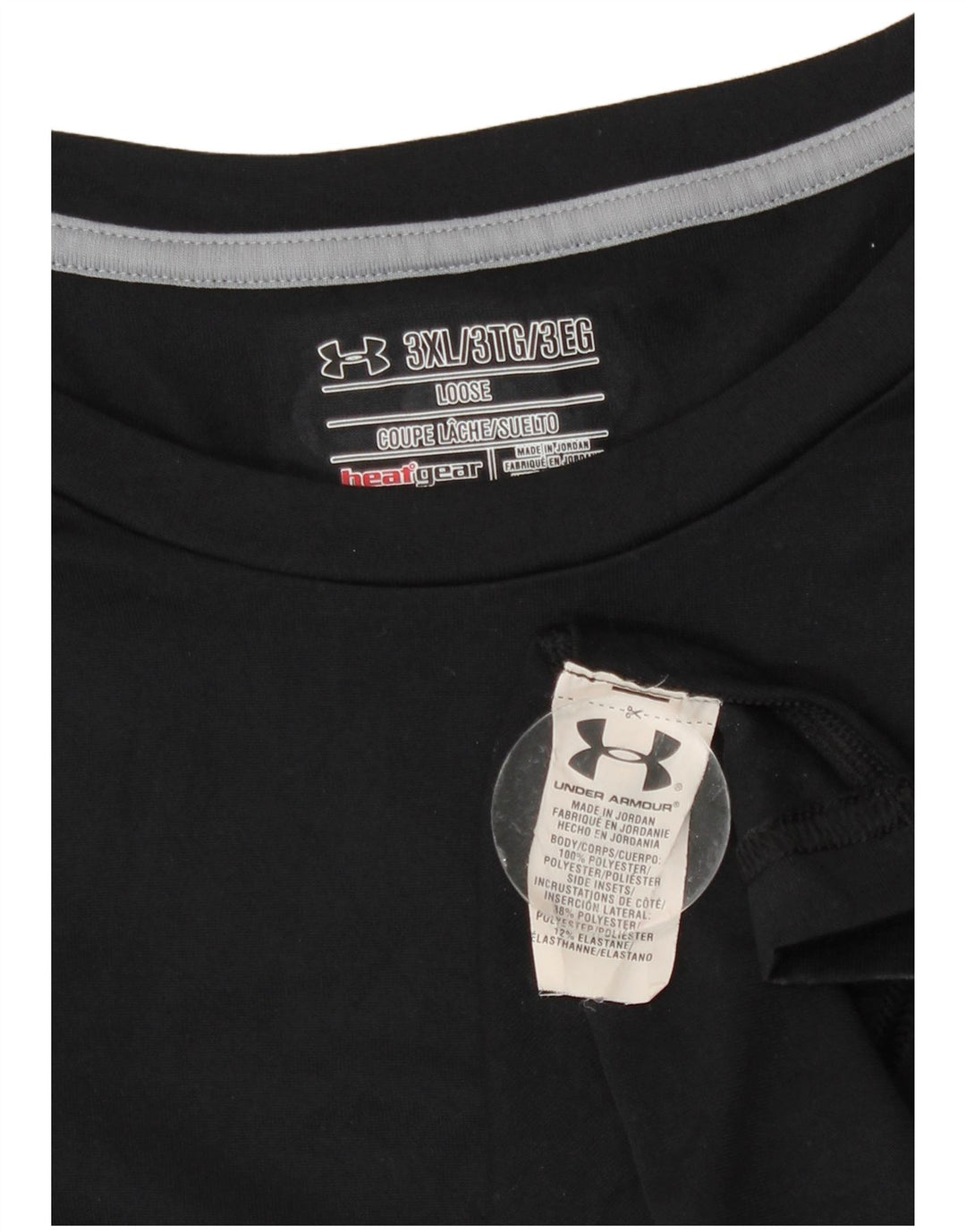 Under Armour Masculino Heat Gear Top Manga Longa 3XL Poliéster Preto
