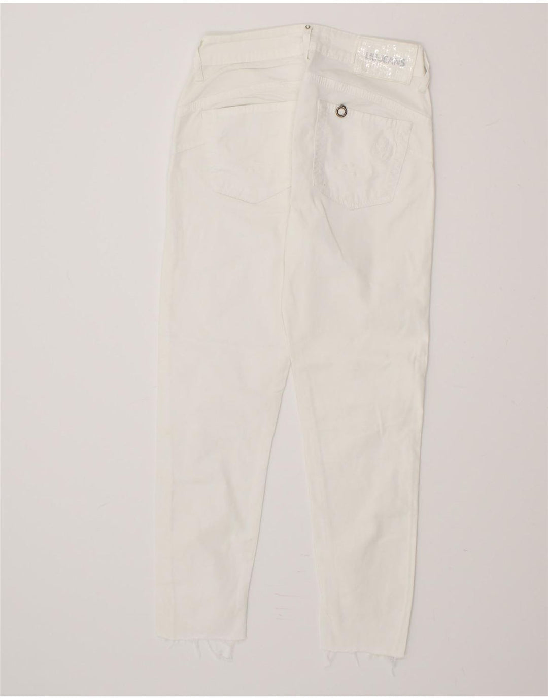 LIU JO Womens Crop Tapered Jeans W27 L24 Black Cotton Vintage Liu Jo and Second-Hand Liu Jo from Messina Hembry 