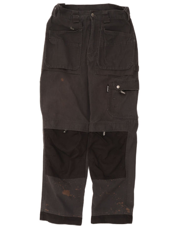 Calças Dickies Mens Straight Cargo W30 L28 Cinza Colourblock Poliéster