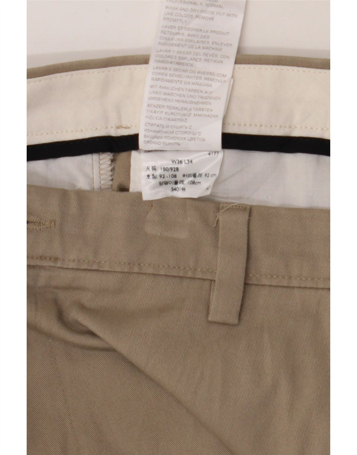 DOCKERS Mens Straight Chino Trousers W36 L34 Beige Cotton Vintage Dockers and Second-Hand Dockers from Messina Hembry 