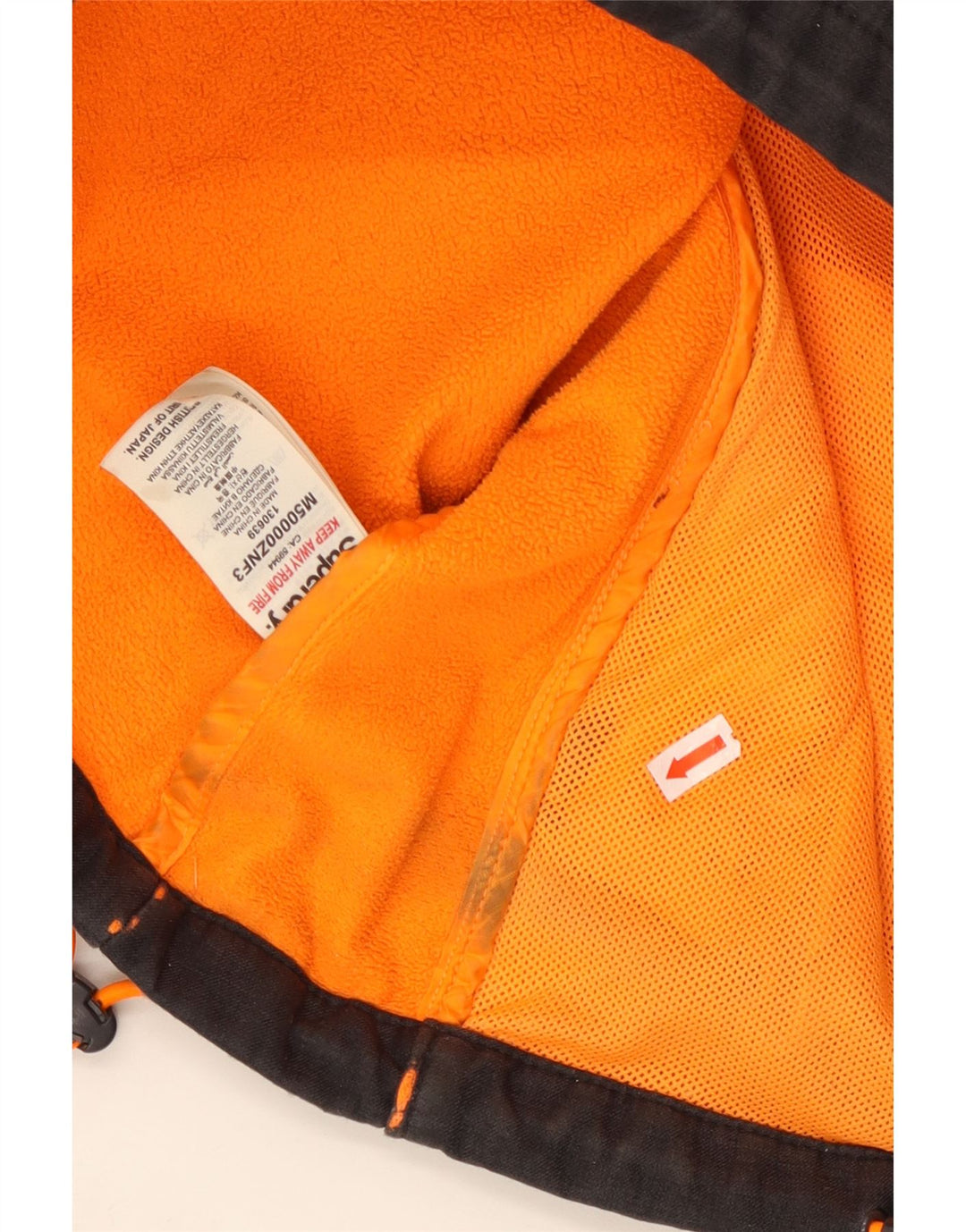 Jaqueta corta-vento masculina SUPERDRY Windtrekker com capuz Reino Unido 38 médio preto