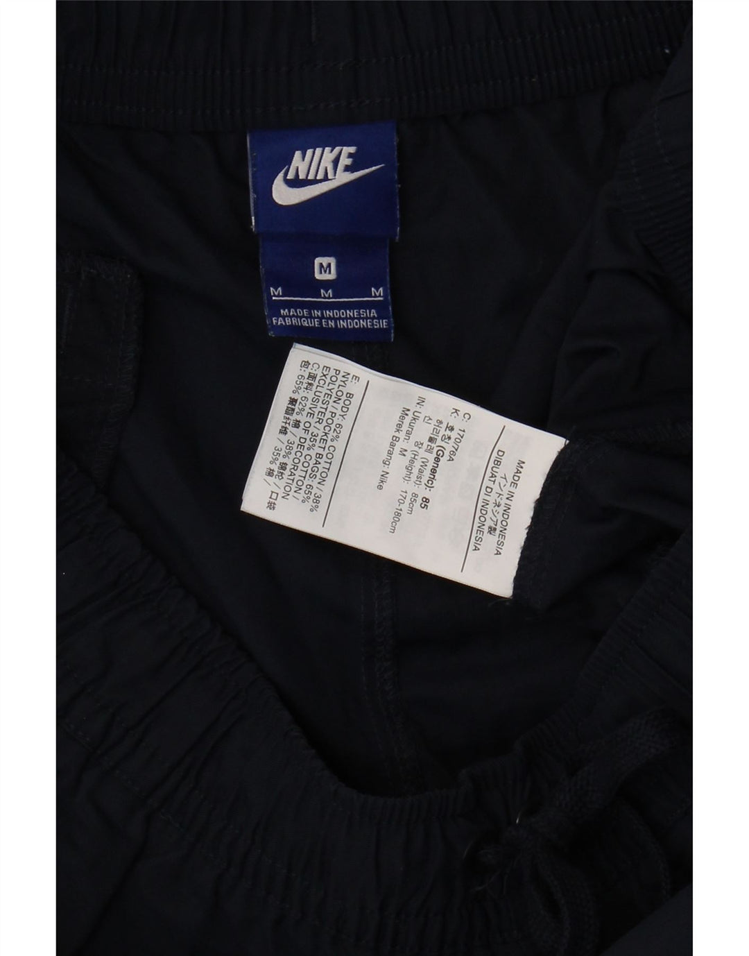 Calça de treino masculina Nike joggers médio azul marinho algodão