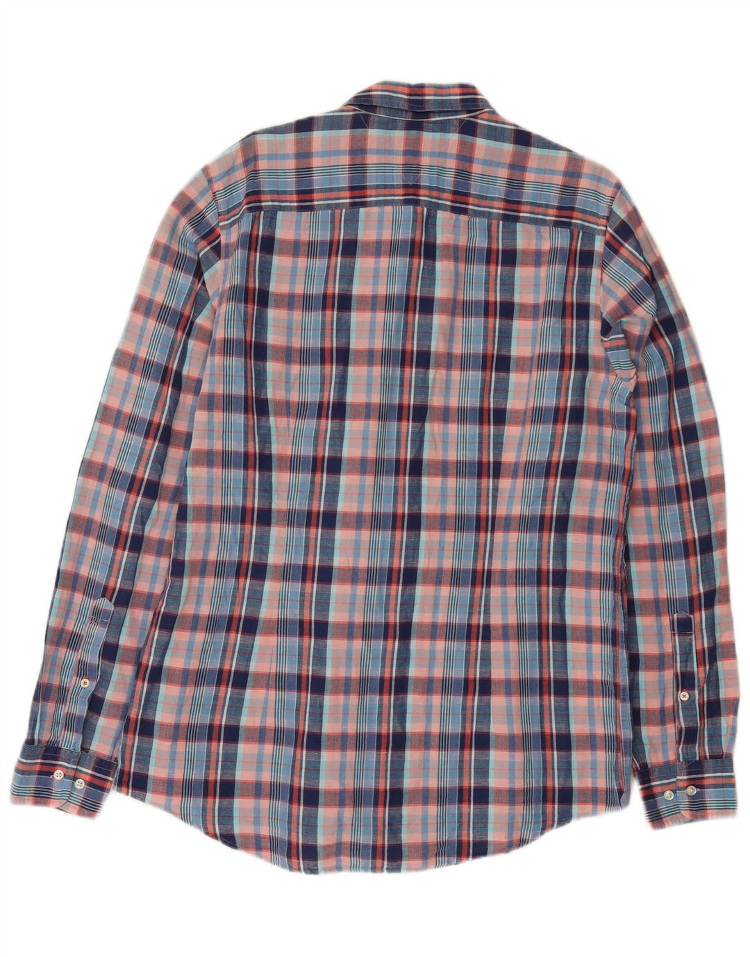 Camisa masculina Tommy Hilfiger XL azul xadrez linho