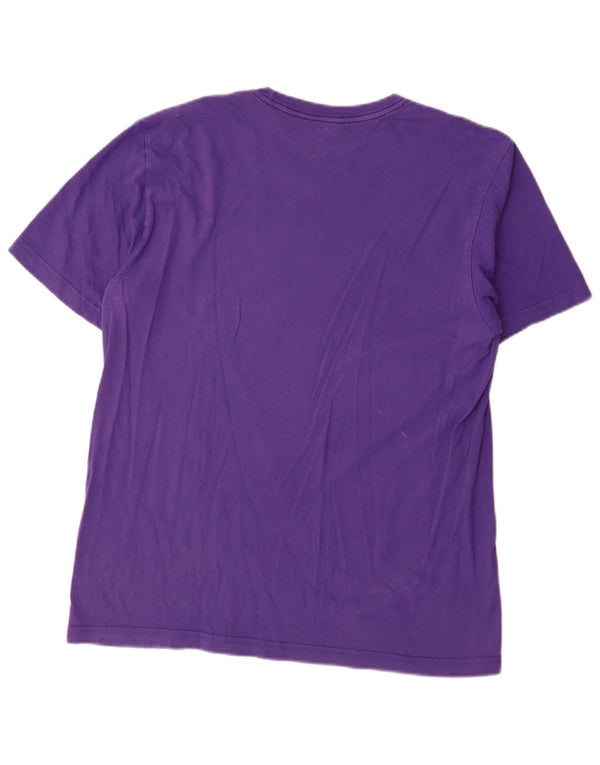 Camiseta masculina Nike Standard Fit gráfica top grande algodão roxo