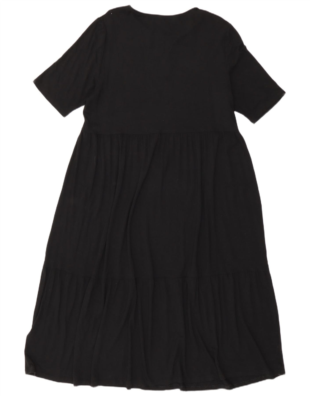 Vestido maxi feminino Marks & Spencer Reino Unido 16 grande viscose preta