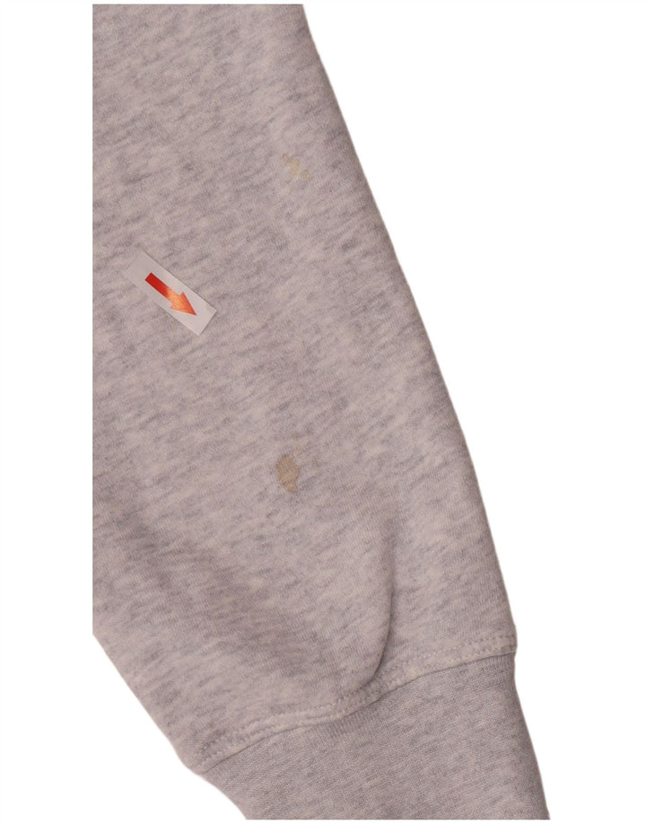 Moletom Nike Feminino Crop Graphic Jumper UK 10 Pequeno Cinza Flecked