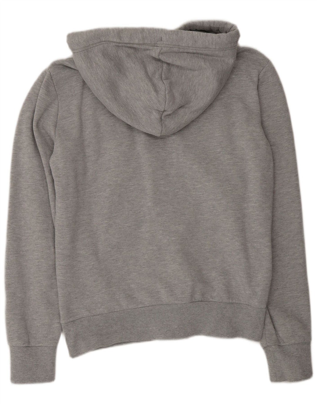 Suéter masculino Superdry com capuz e zíper médio cinza algodão