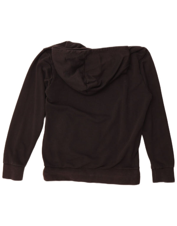 Adidas feminino gráfico moletom com capuz Reino Unido 14 médio algodão preto