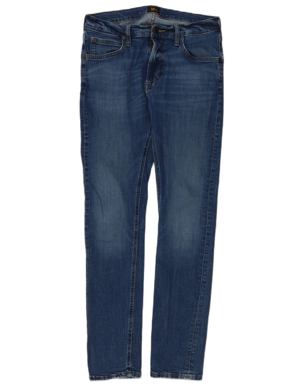 Lee Mens Luke Slim Jeans W31 L30 Azul Algodão