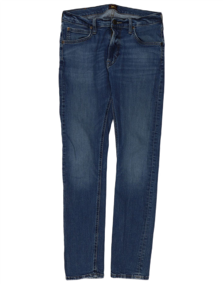 Lee Mens Luke Slim Jeans W31 L30 Azul Algodão