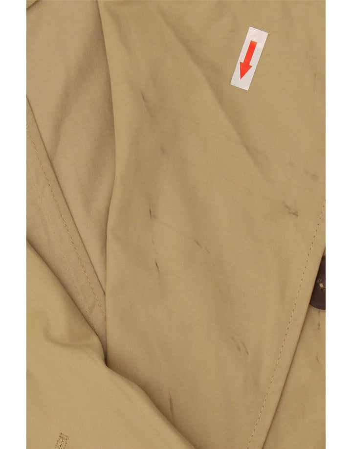 Zara Womens Oversized Trench Coat UK 6 XS Bege Poliéster
