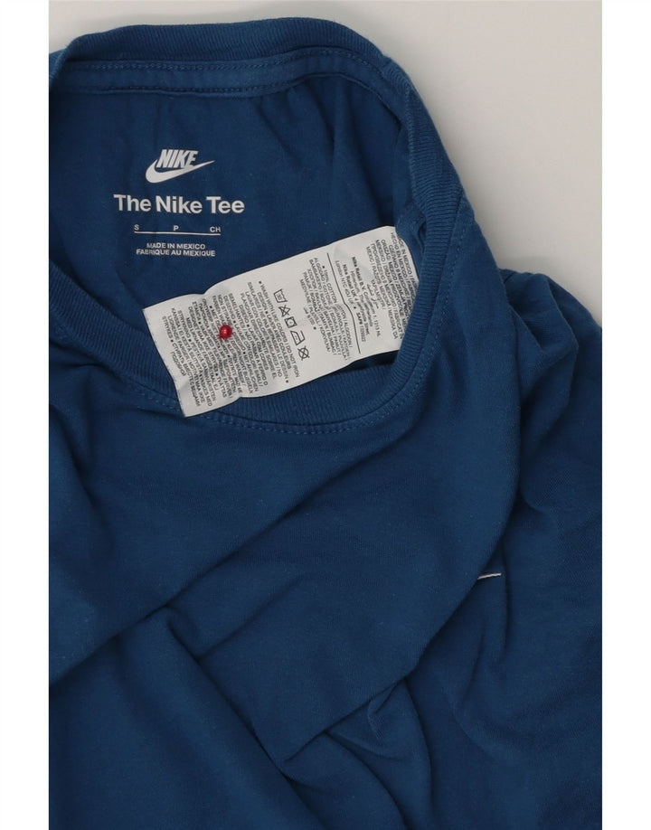 Camiseta masculina Nike Top pequeno algodão azul