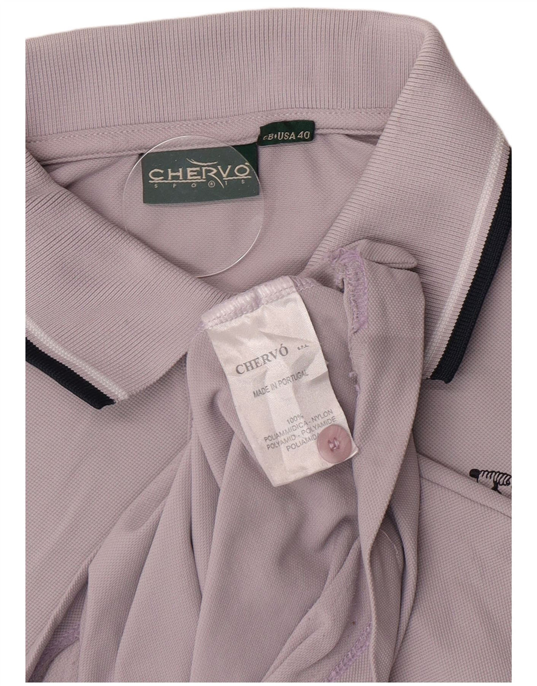 Camisa polo masculina Chervo UK 40 poliamida roxa média