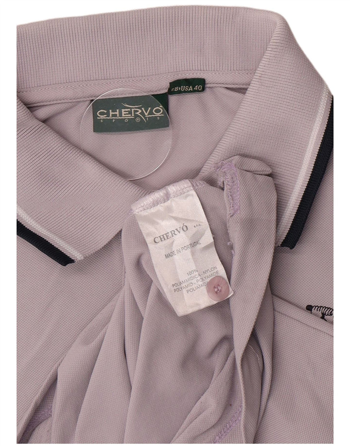Camisa polo masculina Chervo UK 40 poliamida roxa média