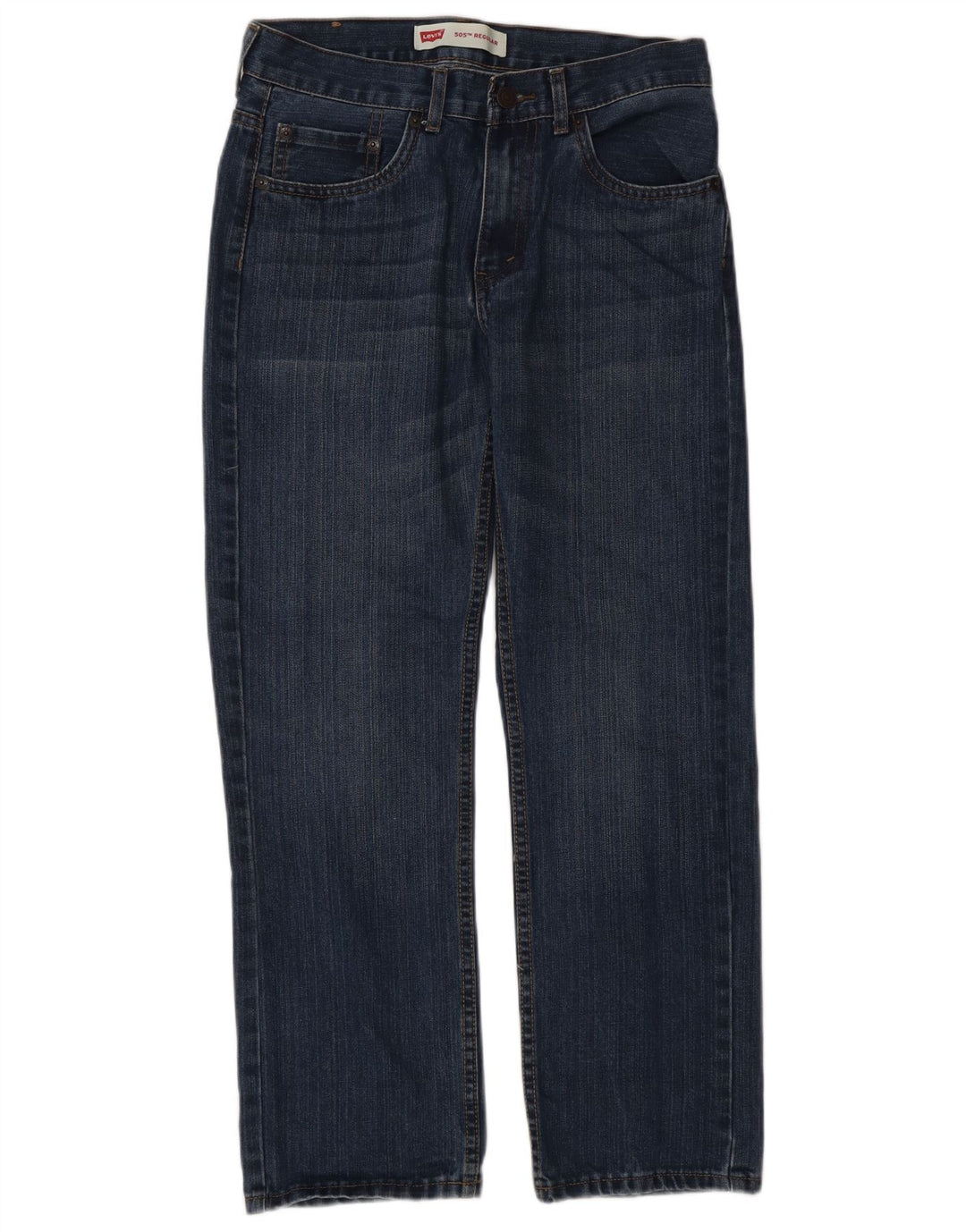Levi's Boys 505 Regular Straight Jeans 15-16 Anos W38 L38 Azul Algodão