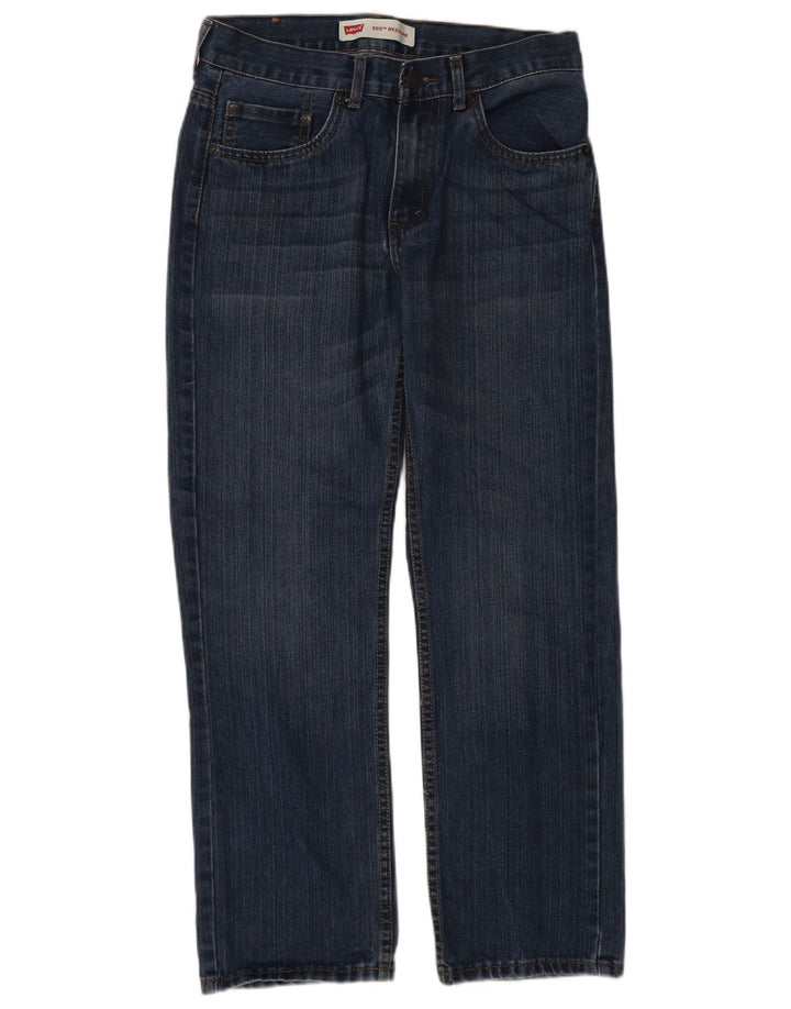 Levi's Boys 505 Regular Straight Jeans 15-16 Anos W38 L38 Azul Algodão